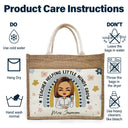 Teacher Helping Little Minds Grow - Personalized Jute Tote Bag