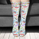 Gift For Grandma, Gift For Mother - Blessed To Be Called Grandma Nana - Personalized Socks