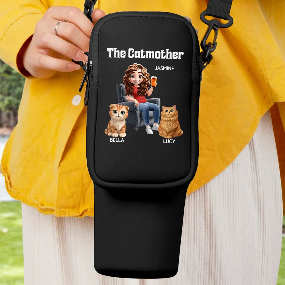 The Catmother - Personalized Bottle Carrier Bag