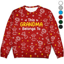Gift For Grandpa,Gift For Grandma,Gift For Father,Gift For Mother - This Grandpa Grandma Belongs To Kids Pet - Personalized Unisex Ugly Sweater