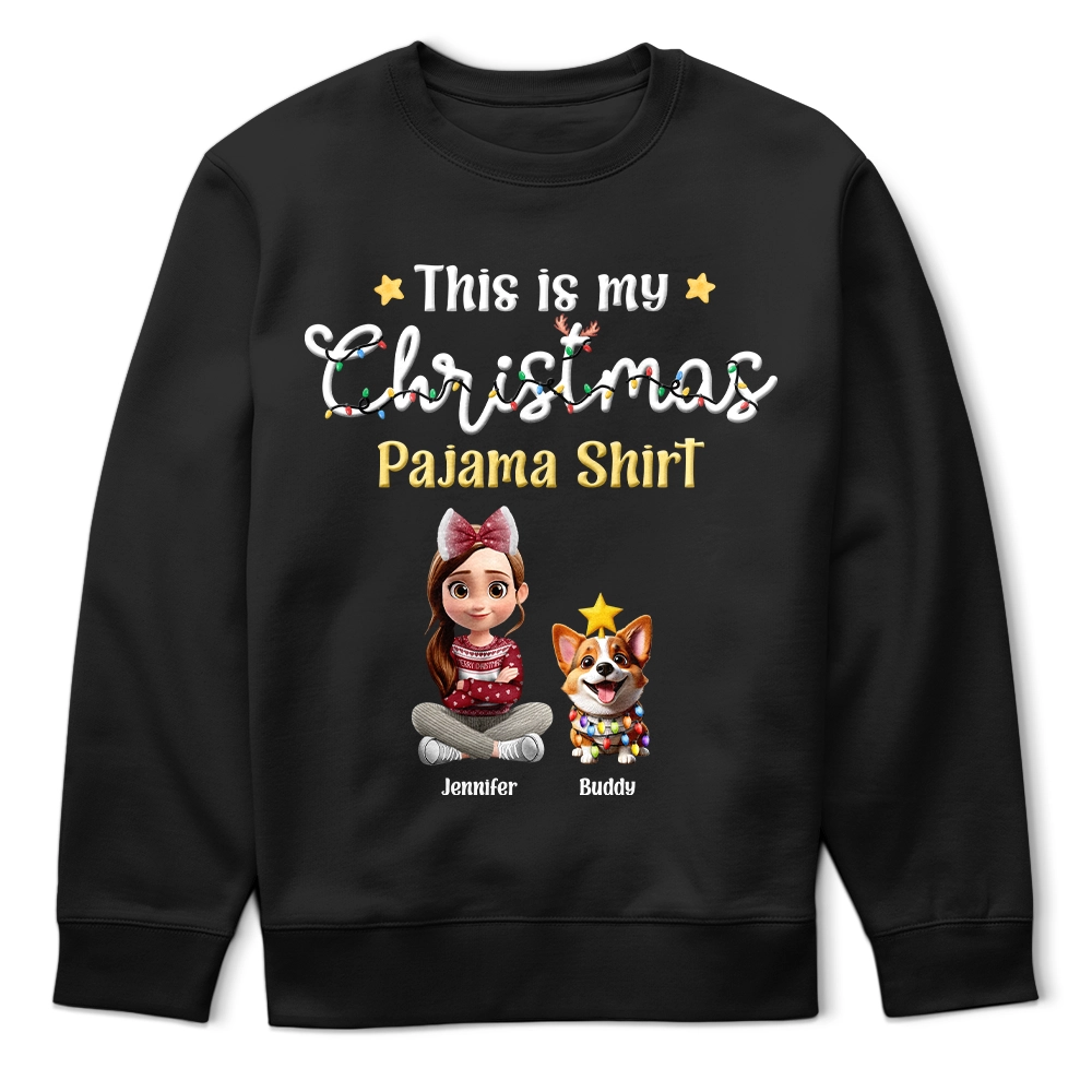 This Is My Christmas Pajama Shirt - Personalized T Shirt