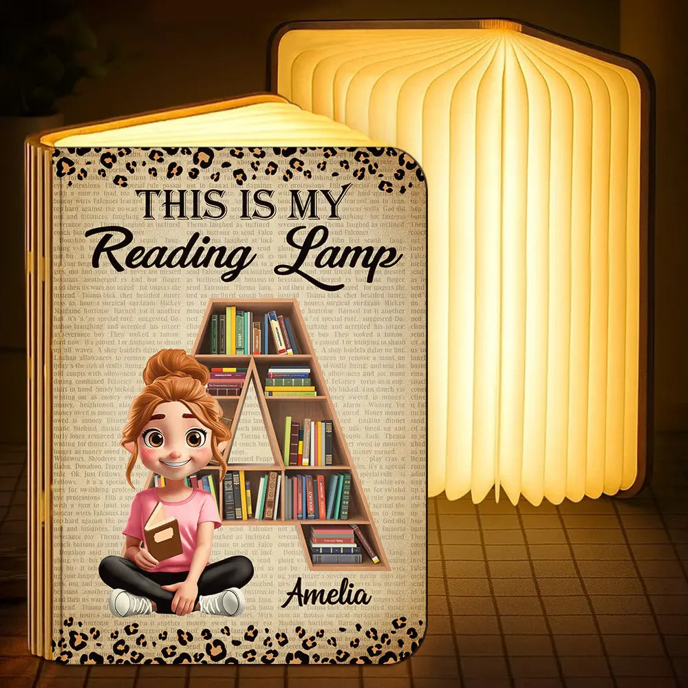 This Is My Reading Lamp - Personalized Book Lamp