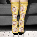 Custom Photo Mom's Favorite - Personalized Socks