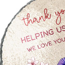 Gift For Grandma, Gift For Mother, Gift For Women - Thank You For Helping Us Bloom Grandma Mom Birth Flowers - Personalized Circle Memorial Garden Stone
