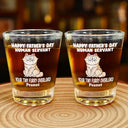 Cat Lovers,Cat Dad - Your Tiny Furry Overlords - Personalized Shot Glass
