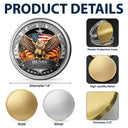 America 250th, Independence Day, Family, Proud, Custom Text - 250 Years Freedom We The People - Personalized Commemorative Keepsake Coin