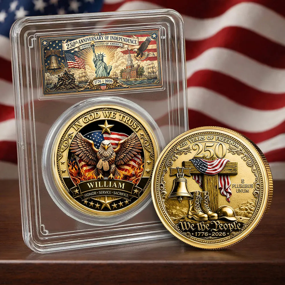 250 Years Freedom We The People - Personalized Commemorative Keepsake Coin