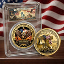 America 250th, Independence Day, Family, Proud, Custom Text - 250 Years Freedom We The People - Personalized Commemorative Keepsake Coin