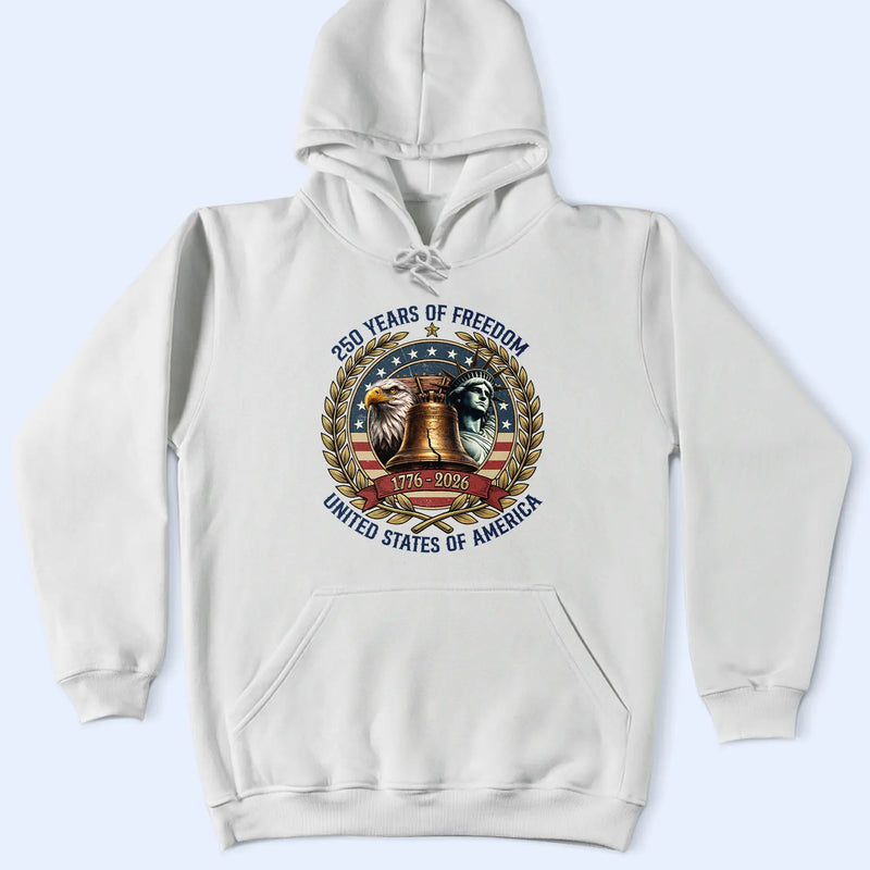 Independence Day,America 250th,Gift For Yourself,Happy,No Custom,Gift For Women,Gift For Men - 250 Years Of Freedom Liberty Bell - T Shirt
