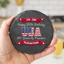 Independence Day,America 250th,Family,Gift For Yourself,Happy - 250 Years Of Freedom US Independence Day - Personalized Slate Coaster