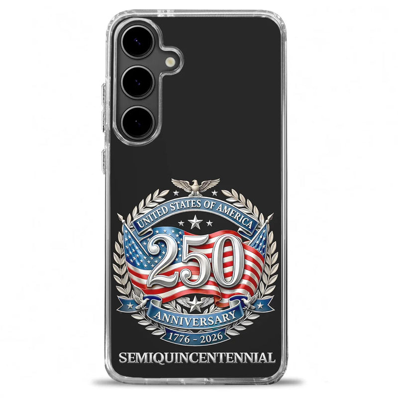 Independence Day,America 250th,Gift For Yourself,Happy,No Custom,Gift For Women,Gift For Men - 250th Anniversary Eagle US Independence Day - Clear Phone Case