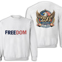 Independence Day,America 250th,Gift For Yourself,Happy,No Custom,Gift For Women,Gift For Men - 250th Anniversary Eagle US Independence Day - T Shirt