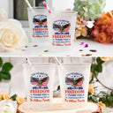 Independence Day,Family,America 250th,Proud - 250th Anniversary Thank You For Celebrating With Us - Personalized Frosted Cups