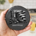 Independence Day,America 250th,Family,Gift For Yourself,Happy - 250th Anniversary US Independence Day - Personalized Slate Coaster