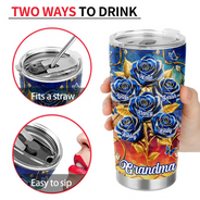 Gift For Mother,Gift For Grandma,Gift For Women,Love,Top Market - 3D Crystal Effect Roses Mom’s Everlasting Love - Personalized Tumbler