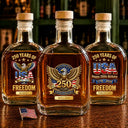 America 250th,Independence Day,Gift For Men,Gift For Yourself,Proud,Icon - 3D Effect 250th Anniversary - Personalized Whiskey Bottle