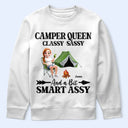 Gift For Yourself,Gift For Women,Happy,Camping - 3D Effect Camper Queen Classy Sassy - Personalized T Shirt