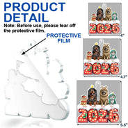 Christmas, Cozy, Family, Vector - 3D Effect Christmas Family Marquee - Personalized Custom Shaped Acrylic Ornament