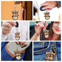 Gift For Couples,Gift For Women,Gift For Men,Gift For Boyfriend,Gift For Girlfriend,Gift For Wife,Gift For Husband,Funny,Love - 3D Effect Couple Raccoon You're Weird I'll Keep You - Personalized Wooden Keychain