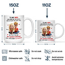 Gift For Couples,Old Couples,Gift For Women,Gift For Wife,Love,Top Market - 3D Effect Couple To My Wife Our Home Ain't No Castle - Personalized Mug