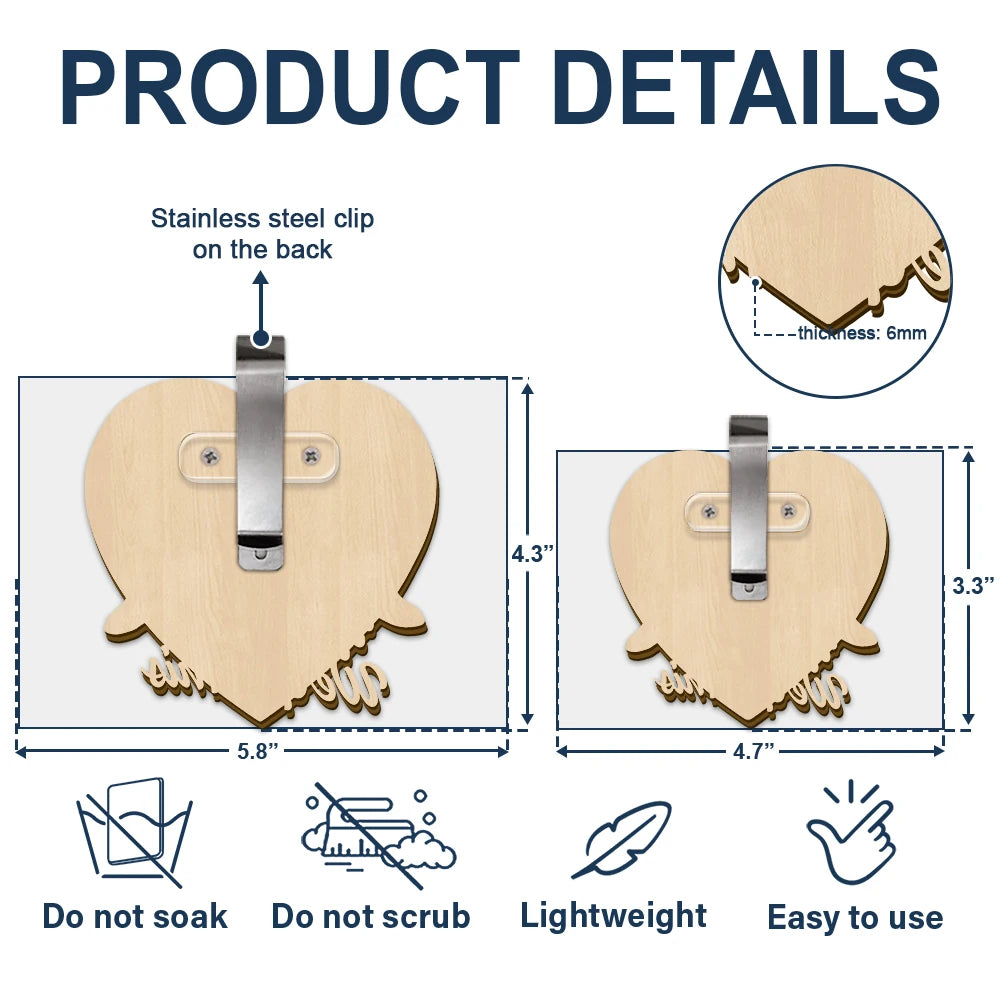 Gift For Couples, LGBT, Gift For Women, Gift For Men, Love - 3D Effect Couple Turtles You & Me We Got This - Personalized Custom Shaped Car Visor Clip