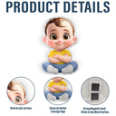 Family, Gift For Grandparents, Pet Couple, Pet Lovers, Grandpa - Grandkids, Grandma - Grandkids, Non-Eng - 3D Effect Family Member Cross Arm - Personalized Acrylic Fridge Magnet