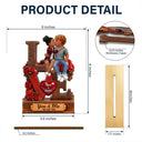 Gift For Couples,Old Couples,Gift For Husband,Gift For Wife,Gift For Boyfriend,Gift For Girlfriend,LGBT,Love,Top Market - 3D Effect Flannel Couple You & Me We Got This - Personalized Custom Shaped 2-Layered Acrylic Wooden Plaque