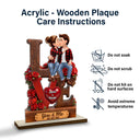 Gift For Couples,Old Couples,Gift For Husband,Gift For Wife,Gift For Boyfriend,Gift For Girlfriend,LGBT,Love,Top Market - 3D Effect Flannel Couple You & Me We Got This - Personalized Custom Shaped 2-Layered Acrylic Wooden Plaque