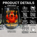 Gift For Yourself,Funny,Gifts For Colleagues - 3D Effect Funny Chicken F-CAW-F I'm Busy - Personalized Stemless Wine Glass