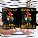 Gift For Yourself,Gift For Women,Gift For Men,Funny,Gifts For Colleagues - 3D Effect Funny Chicken I've Pecked You - Personalized Mug