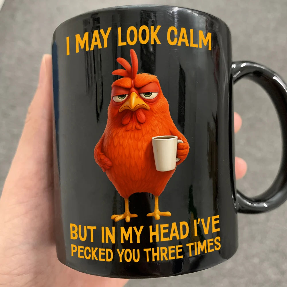 Gift For Yourself,Gift For Women,Gift For Men,Funny,Gifts For Colleagues - 3D Effect Funny Chicken I've Pecked You - Personalized Mug