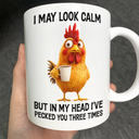 Gift For Yourself,Gift For Women,Gift For Men,Funny,Gifts For Colleagues - 3D Effect Funny Chicken I've Pecked You - Personalized Mug