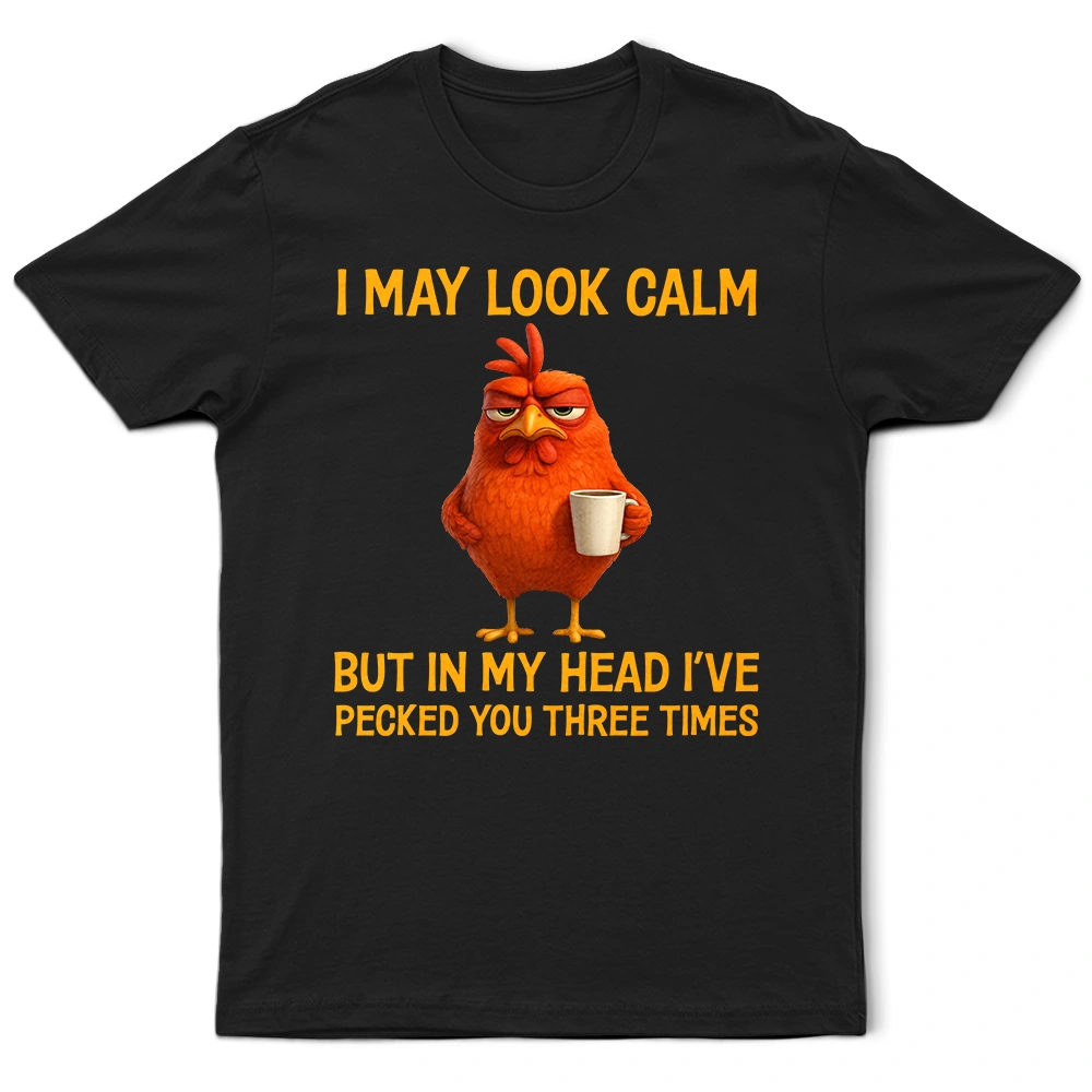 3D Effect Funny Chicken I've Pecked You - Personalized T Shirt