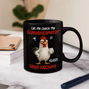 Gift For Yourself,Gift For Women,Gift For Men,Funny - 3D Effect Funny Chicken Let Me Check My Giveashitometer - Personalized Mug 