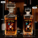 Funny,Gift For Yourself,Gift For Women,Gift For Men,Farm,Gifts For Colleagues,Gift For Bestie - 3D Effect Funny Chickens F-CAW-F Squad - Personalized Square Whiskey Bottle