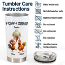 Funny,Gift For Yourself,Gift For Women,Gift For Men,Farm,Gifts For Colleagues,Gift For Bestie - 3D Effect Funny Chickens F-CAW-F Squad - Personalized Tumbler