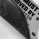 Pet Lovers,Pet Mom,Pet Dad,Dog Lovers,Dog Mom,Dog Dad,Happy - 3D Effect Funny Dog Visitors Must Be Approved By Dog - Personalized Doormat