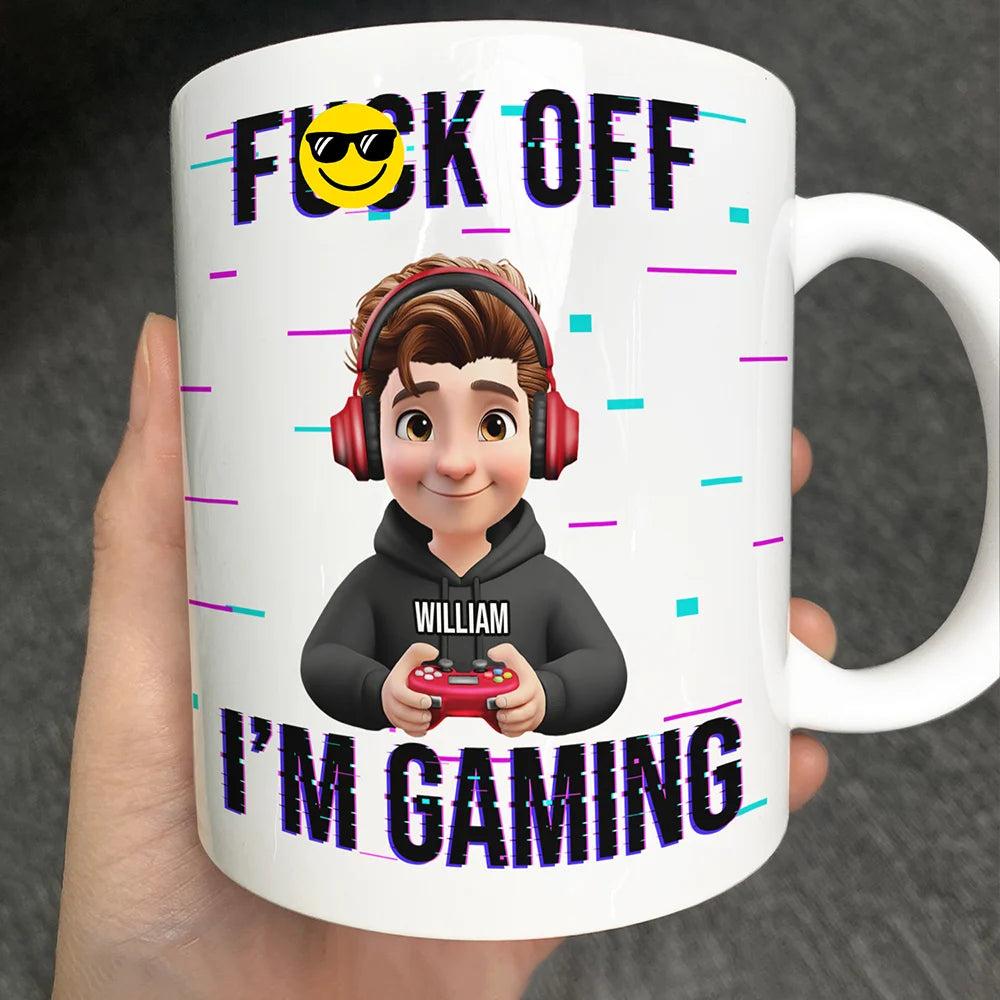 3D Effect Gamer I Am Gaming - Personalized Mug