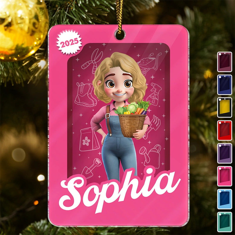 Gift For Yourself,Gift For Women,Gift For Men,Christmas,Happy,Gardening - 3D Effect Gardener Toy Box - Personalized Custom Shaped Acrylic Ornament