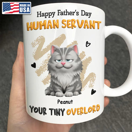 3D Effect Human Servant Your Tiny Overlord - Personalized Mug