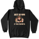 Gift For Husband,Parents,Gift For Yourself,Gift For Men,Gift For Father,Dad - Daughters (Adult),Dad - Daughters (Young),Dad - Sons,Dad - Children,Happy,French,Non-Eng,Vector,Proud - 3D Effect Juste Un Papa Et Sa Fille - T-Shirt Personnalisé
