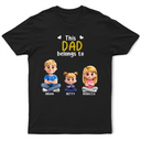 3D Effect Kid Cross Arm This Grandpa Belongs To - Personalized T Shirt