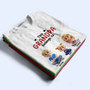 3D Effect Kid Cross Arm This Grandpa Belongs To - Personalized T Shirt