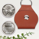 Gift For Husband,Gift For Boyfriend,Gift For Couples,Gift For Wife,Gift For Girlfriend,Top Market,Icon,Romantic - 3D Effect My Husband My Wife My Soulmate My Everything - Personalized Leather Pocket Hug