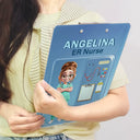 Gift For Yourself,Gift For Women,Nurse - 3D Effect Nurse Job Title Pack Packaging - Personalized Acrylic Clipboard