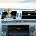 Nurse, Proud, Vector - 3D Effect Nurse Name - Personalized Acrylic Car Vent Clip