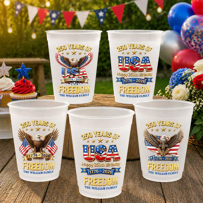 Independence Day Frosted Cup