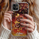 3D Effect Roses Mom’s Everlasting Love - Personalized Clear Phone Case