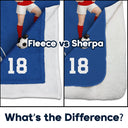 Gift For Yourself,Gift For Women,Gift For Men,Happy - 3D Effect Soccer Girl Boy - Personalized Fleece Blanket, Sherpa Blanket