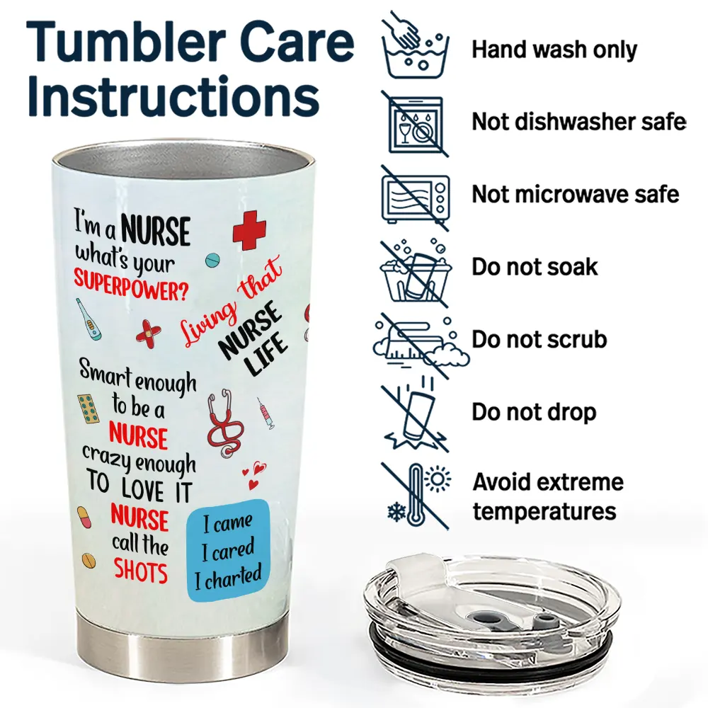 Nurse, Gift For Women, Gift For Men, Gift For Yourself, Happy, Top Market - 3D Effect World's Best Nurse - Personalized Tumbler